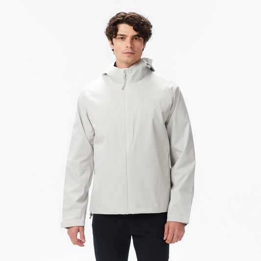 Nautica Erkek Gri Regular Fit Kapüşonlu Su Geçirmez Yağmurluk