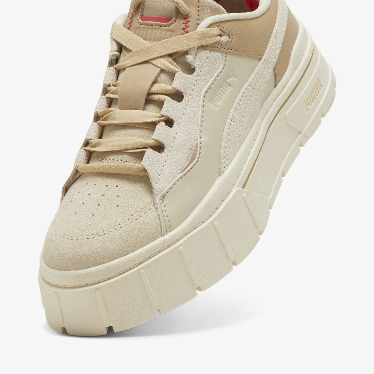 Puma Mayze Stack Xpl No Filter Kadın Krem Spor Ayakkabı
