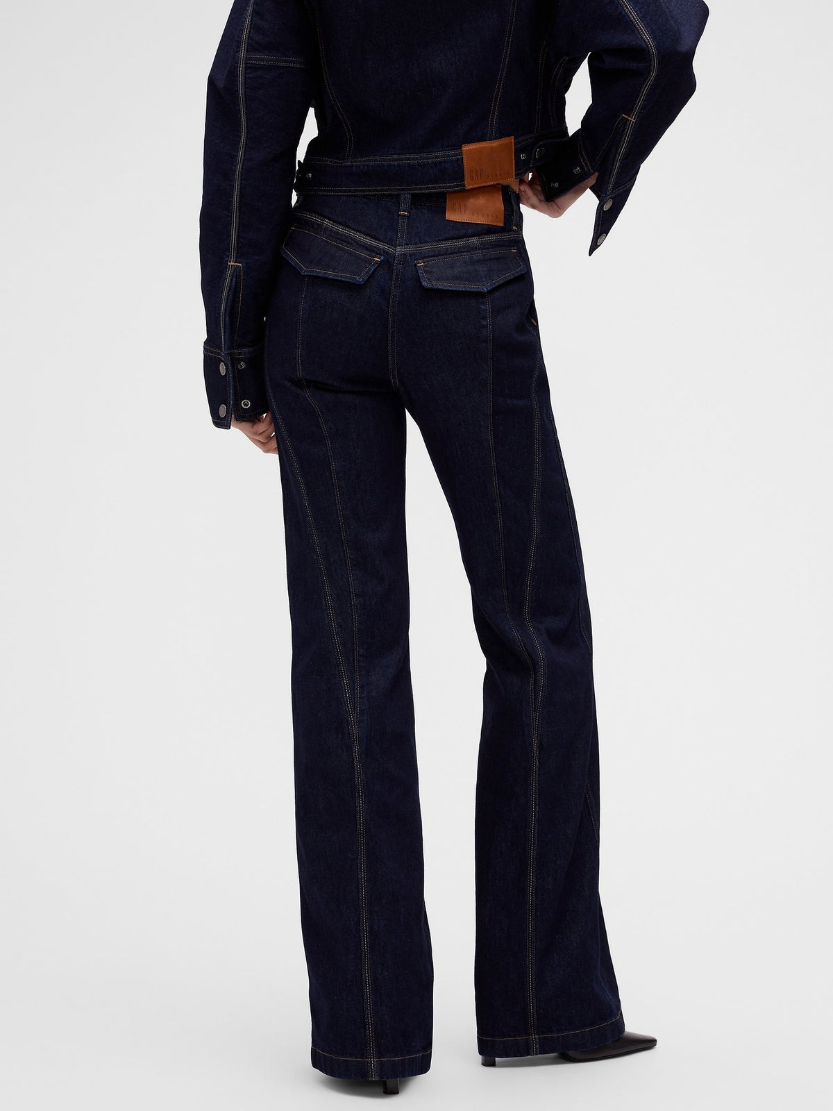 Koyu Mavi Gapstudio High Rise Pintuck Jean Pantolon