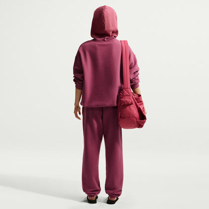 Nike Studio Fleece Medium Weight Kadın Bordo Eşofman Altı