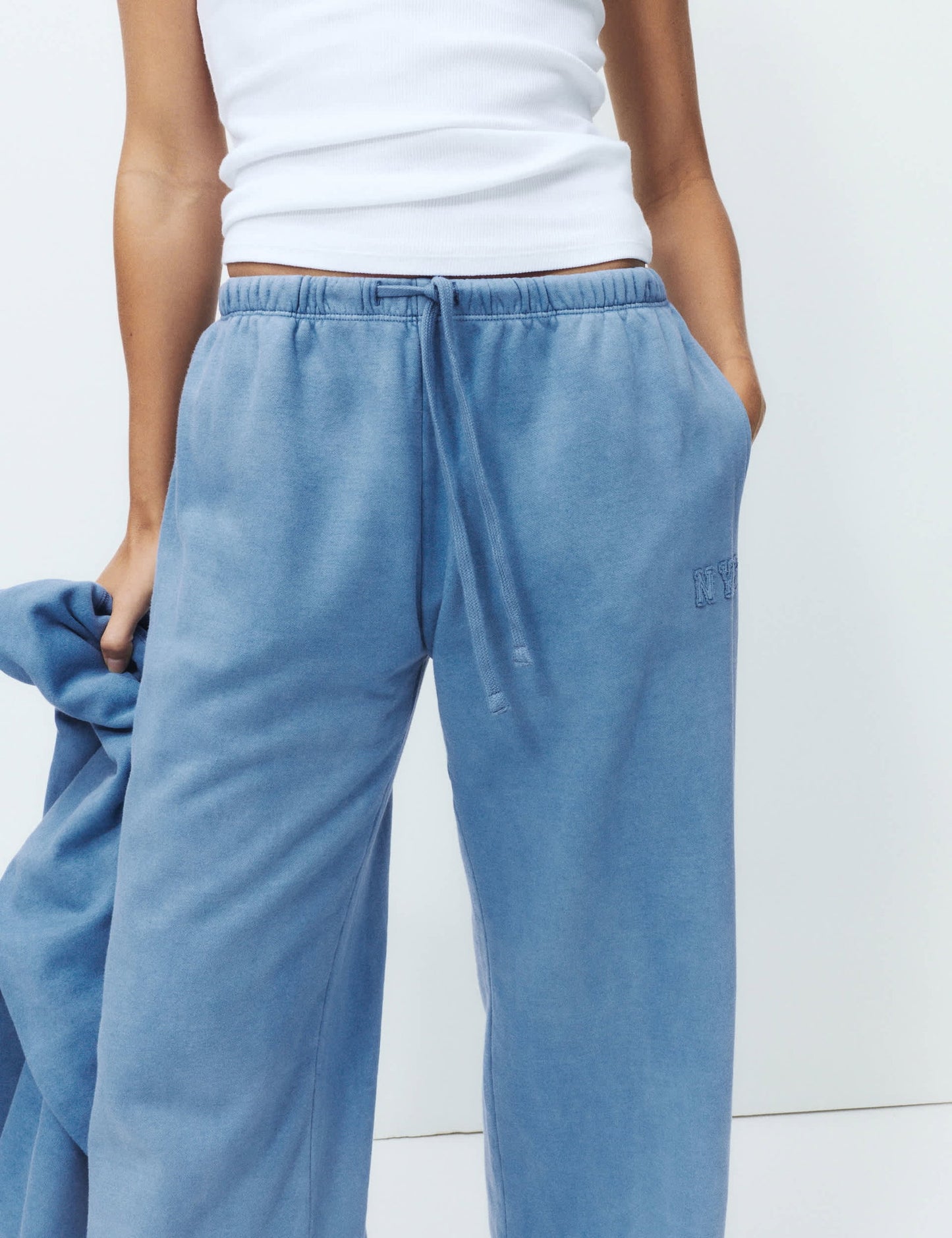 Pamuk Karışımlı Geniş Paça Pijama Altı