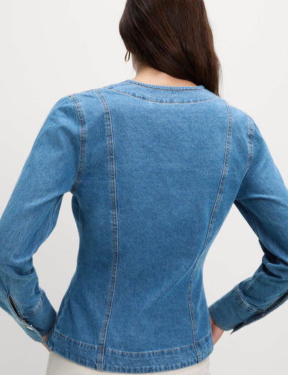 %100 Pamuk Denim Ceket