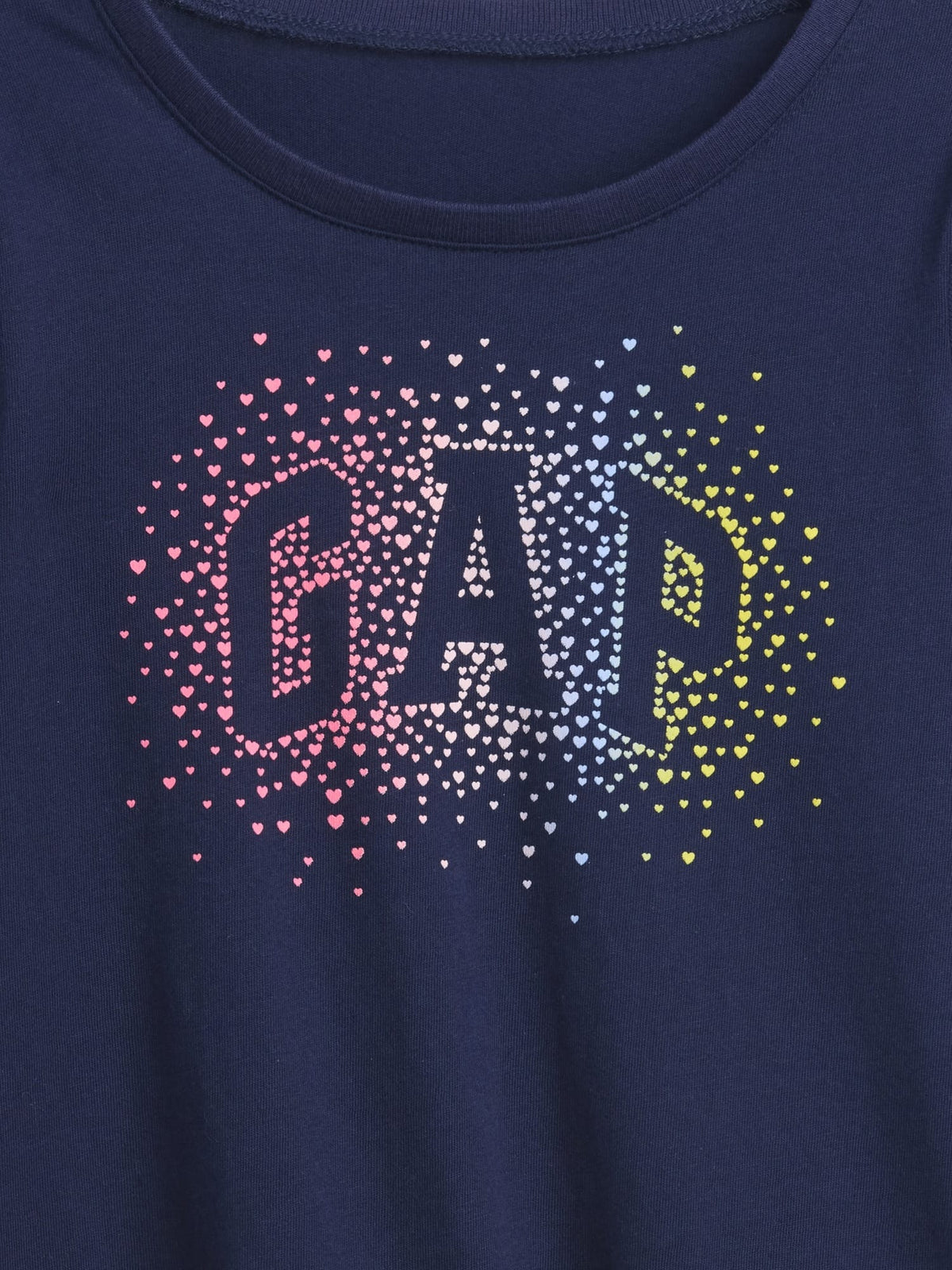 Lacivert Grafik Baskılı T-shirt