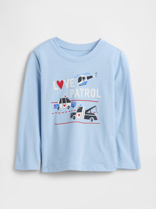 Açık Mavi Gap Logo T-shirt
