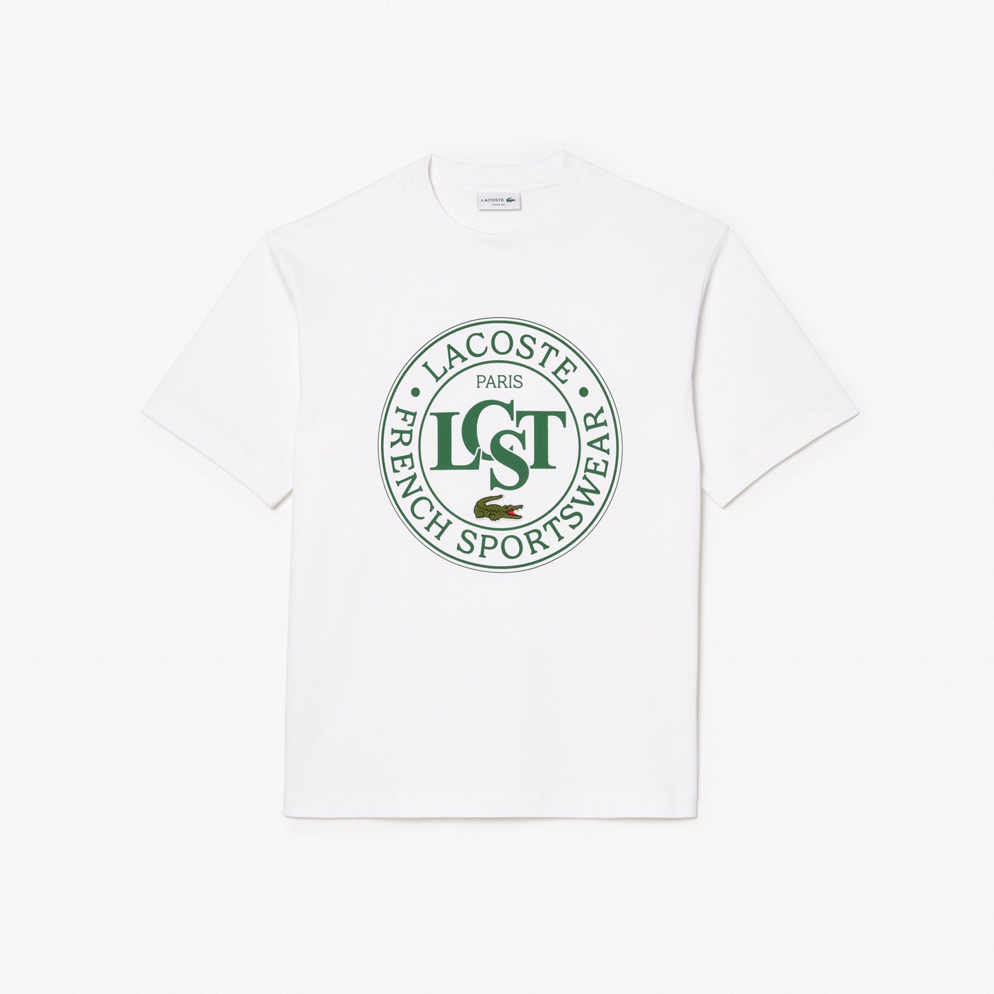 Lacoste Loose Fit Erkek Beyaz T-shirt