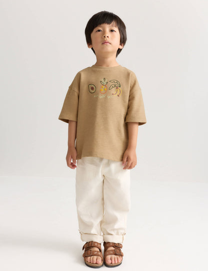 Desenli Pamuklu T-shirt
