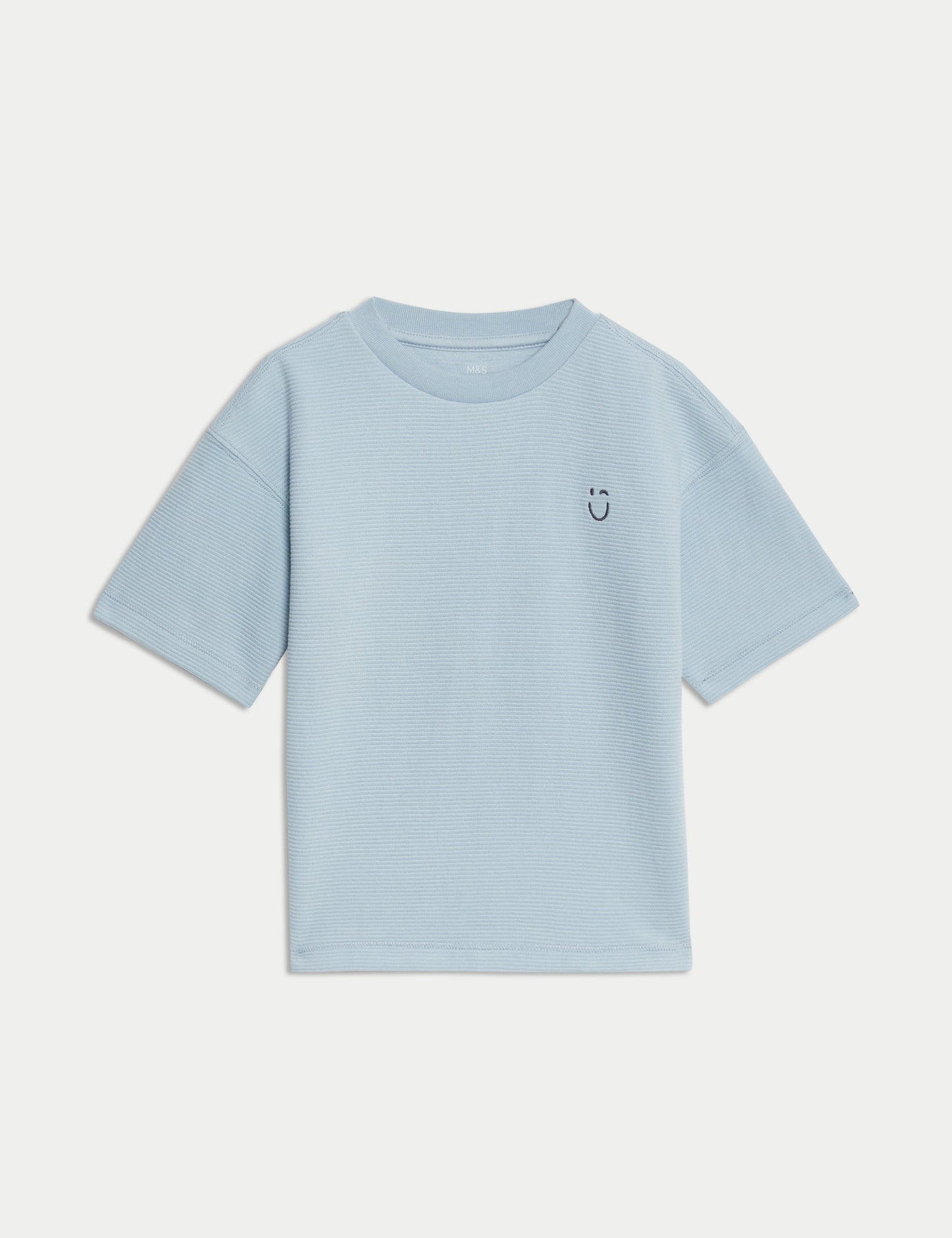 Saf Pamuklu Dokulu T-shirt (1-7 Yaş)