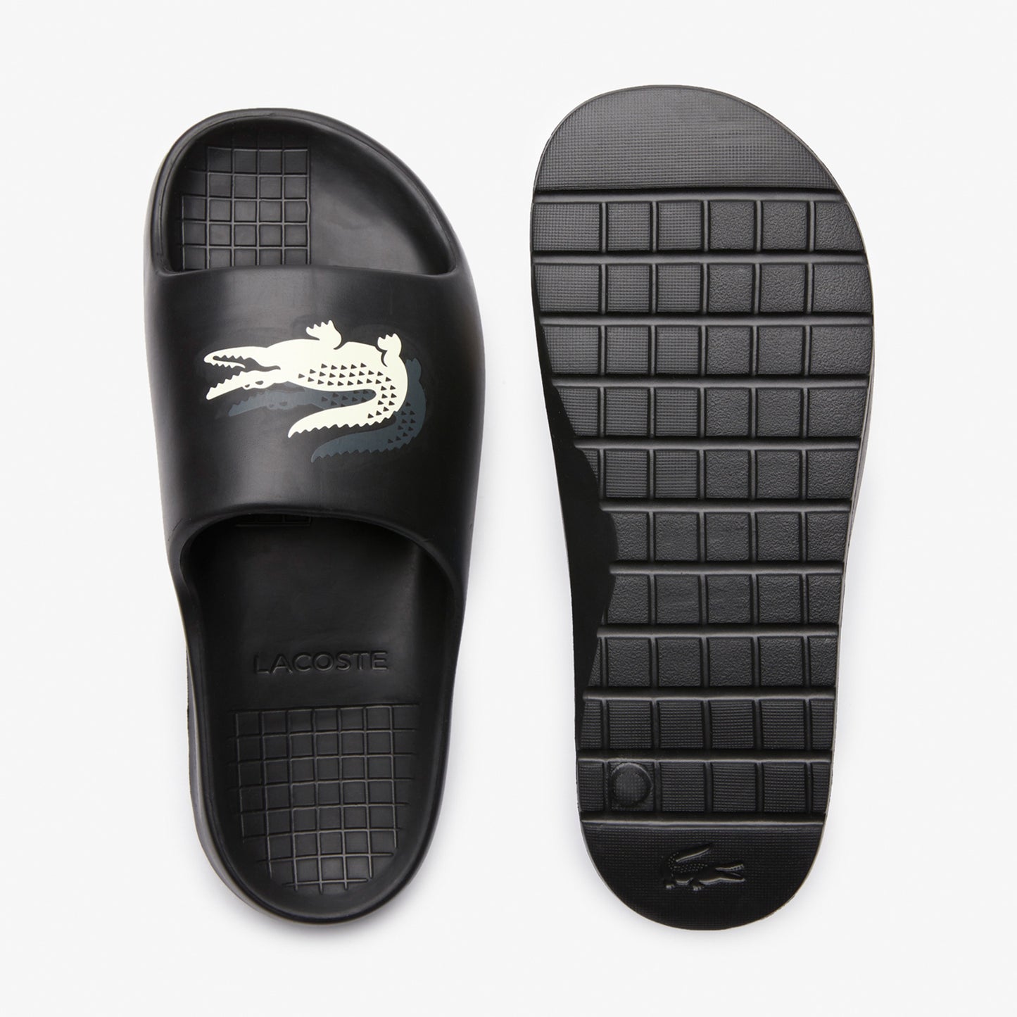 Lacoste Croco Erkek Siyah Terlik