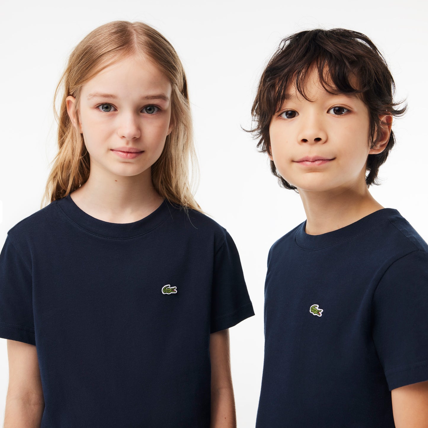 Lacoste Bisiklet Yaka Çocuk Lacivert T-shirt