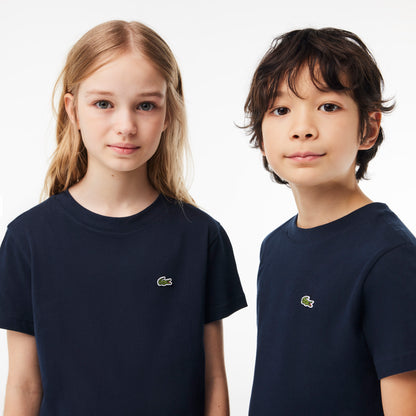 Lacoste Bisiklet Yaka Çocuk Lacivert T-shirt