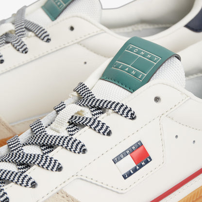 Tommy Hilfiger The Greenwich Edge Leather Erkek Bej Spor Ayakkabı