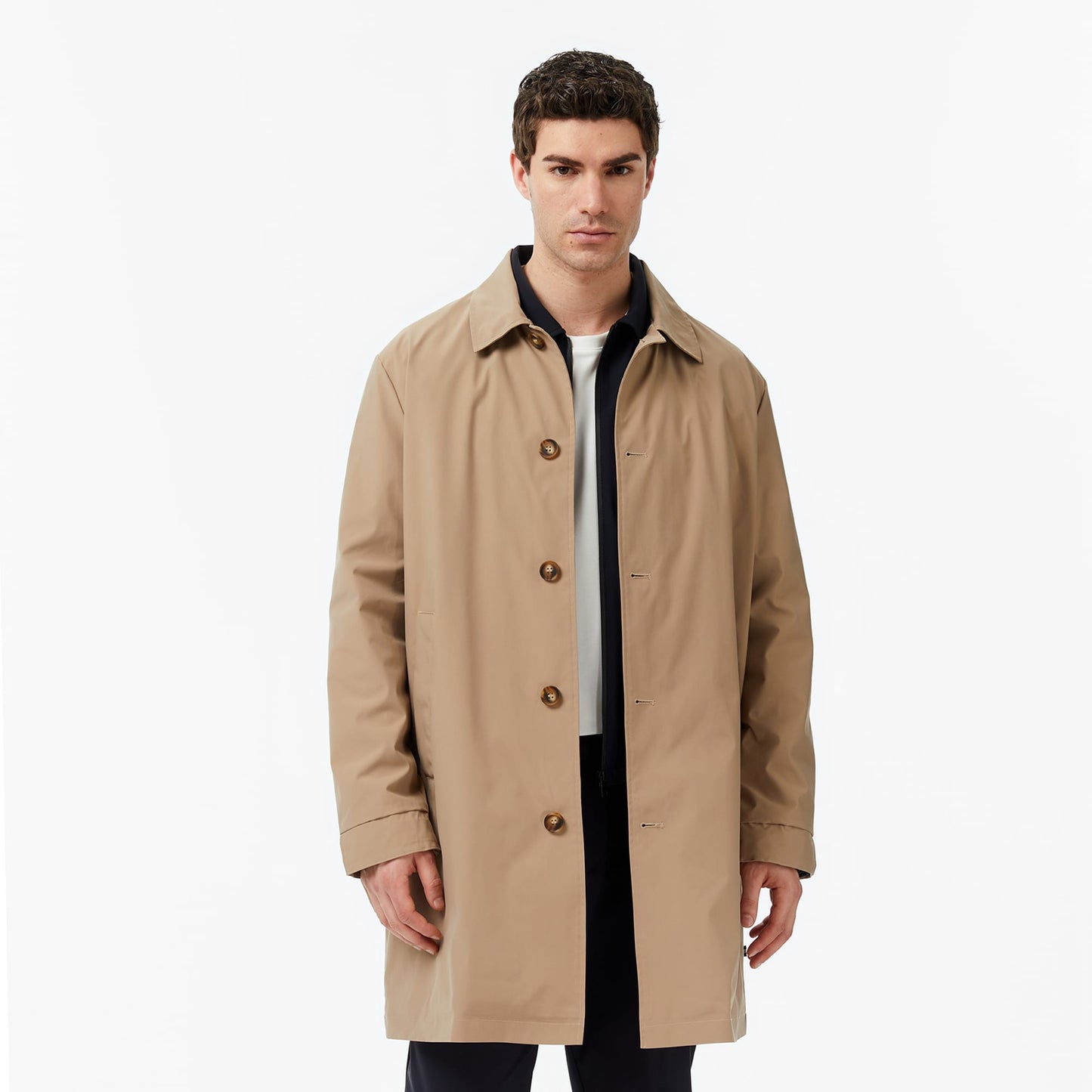 Nautica Erkek Bej Regular Fit Su Itici Ceket