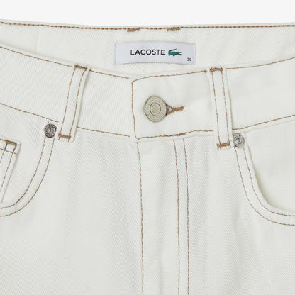 Lacoste Slim Fit Kadın Krem Şort