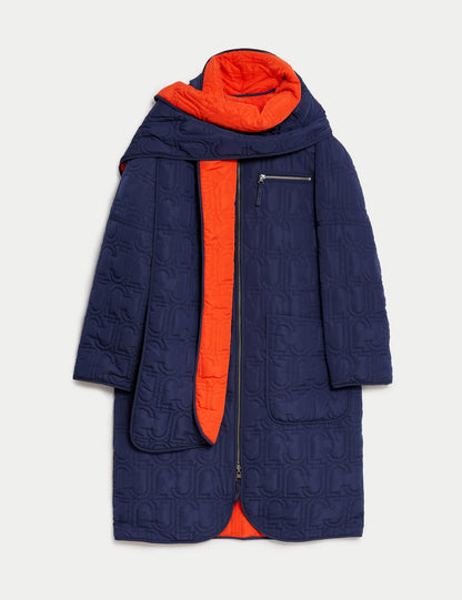 Çift Taraflı Kapitone Puffer Kaban