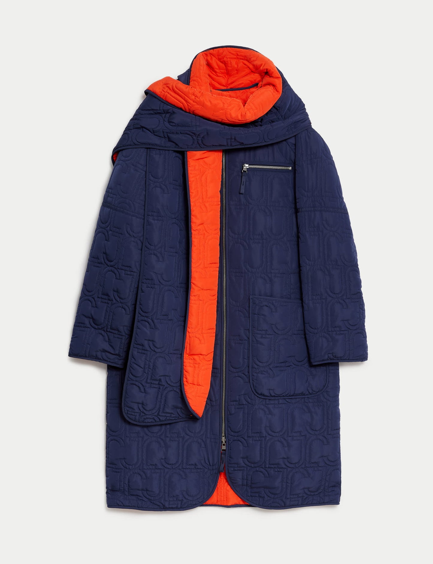 Çift Taraflı Kapitone Puffer Kaban