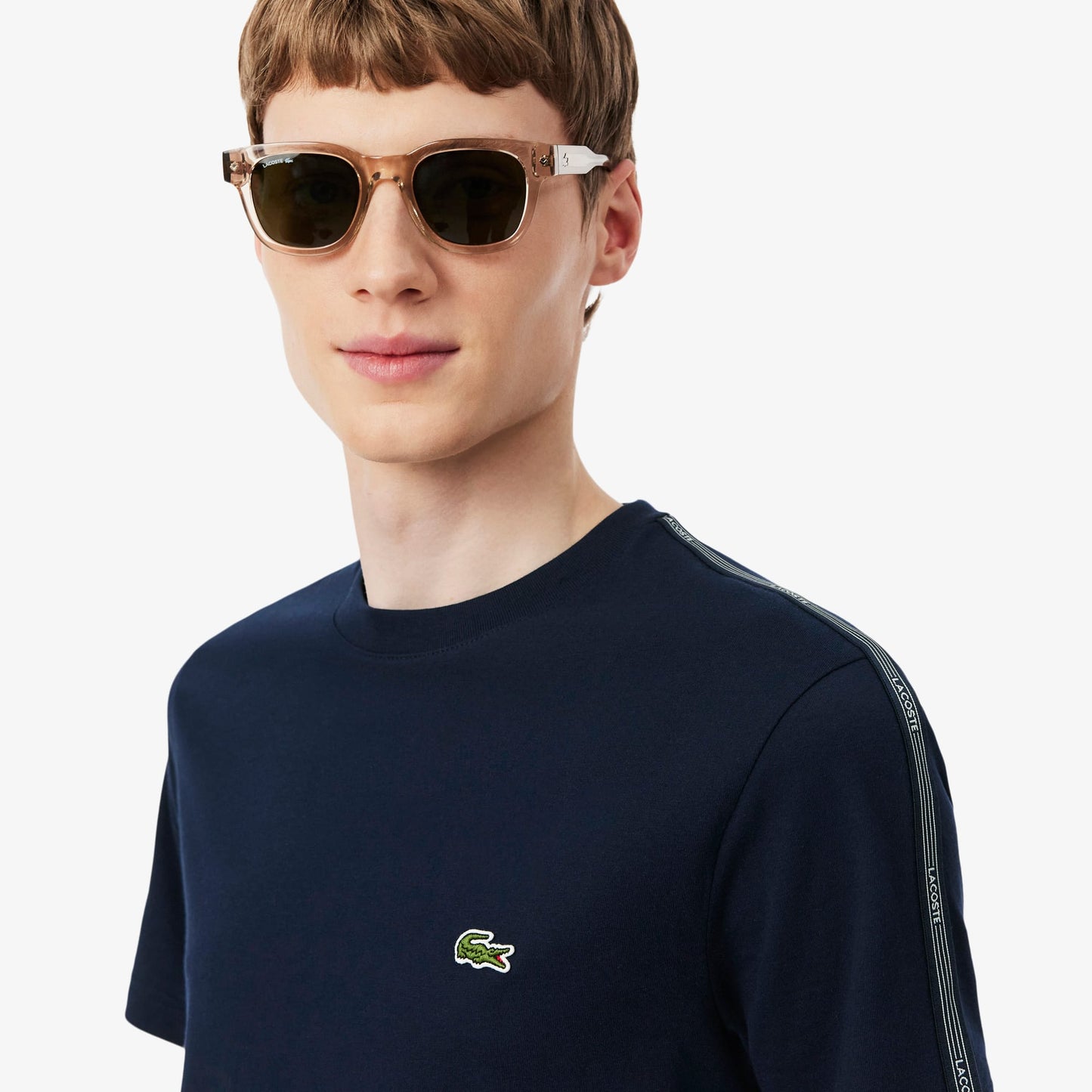 Lacoste Erkek Regular Fit Bisiklet Yaka Lacivert T-shirt