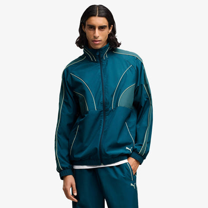 Puma T7 Relaxed Woven Track Erkek Yeşil Ceket
