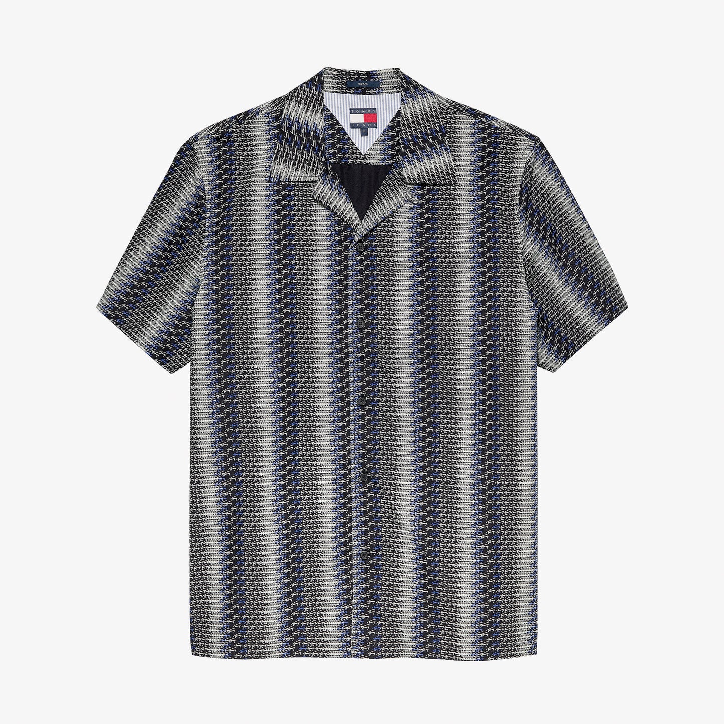 Tommy Hilfiger Regular Aop Camp Erkek Siyah Gömlek