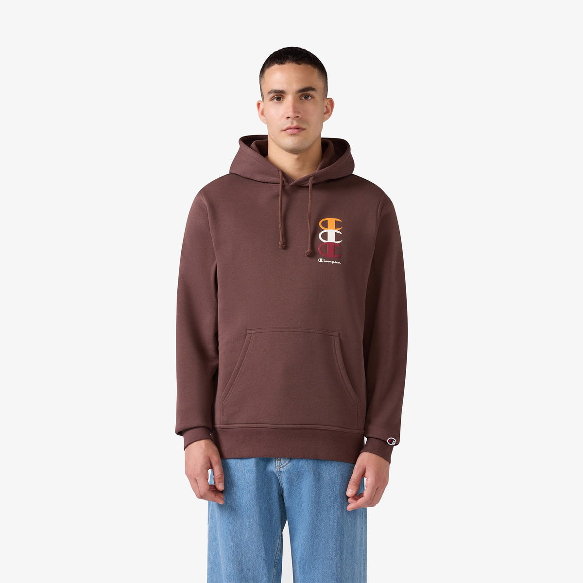 Champion Hooded Erkek Kahverengi Sweatshirt