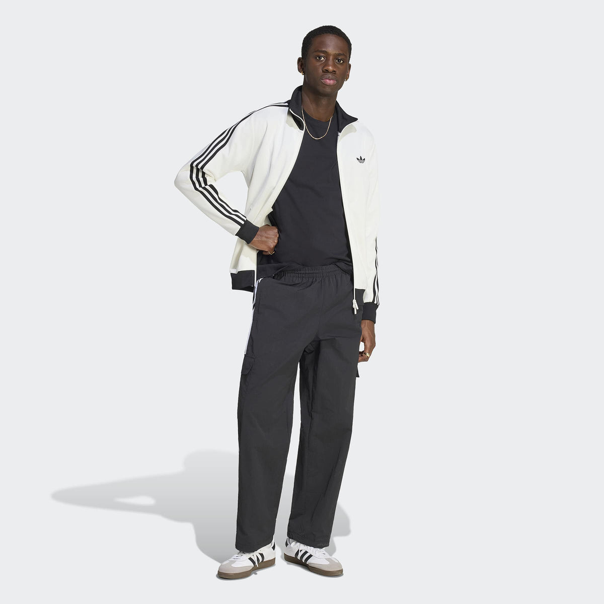 Adidas 3-stripes Cargo Erkek Siyah Eşofman Altı