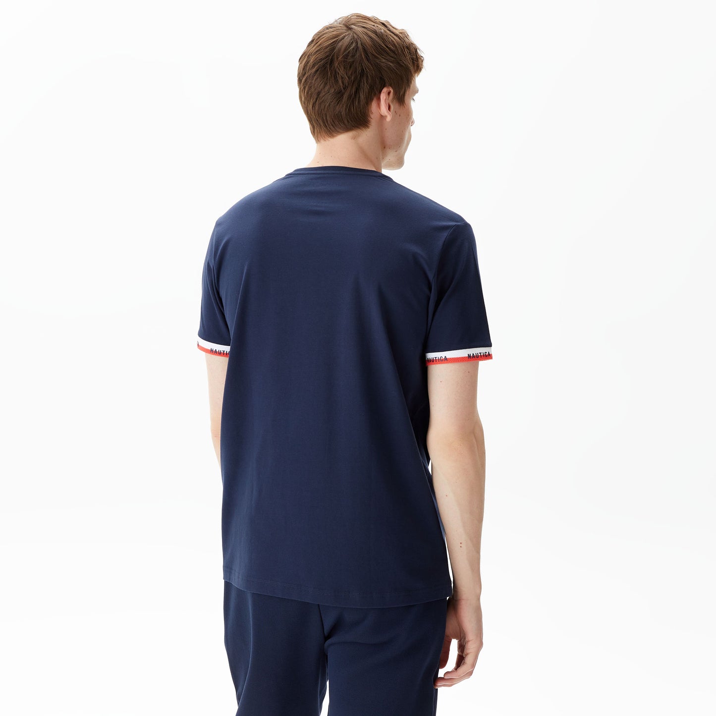 Nautica Erkek Lacivert Standart Fit T-shirt