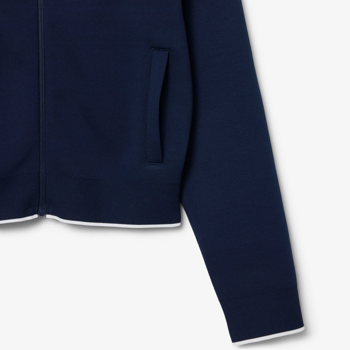 Lacoste Kadın Relaxed Fit Fermuarlı Lacivert Sweatshirt