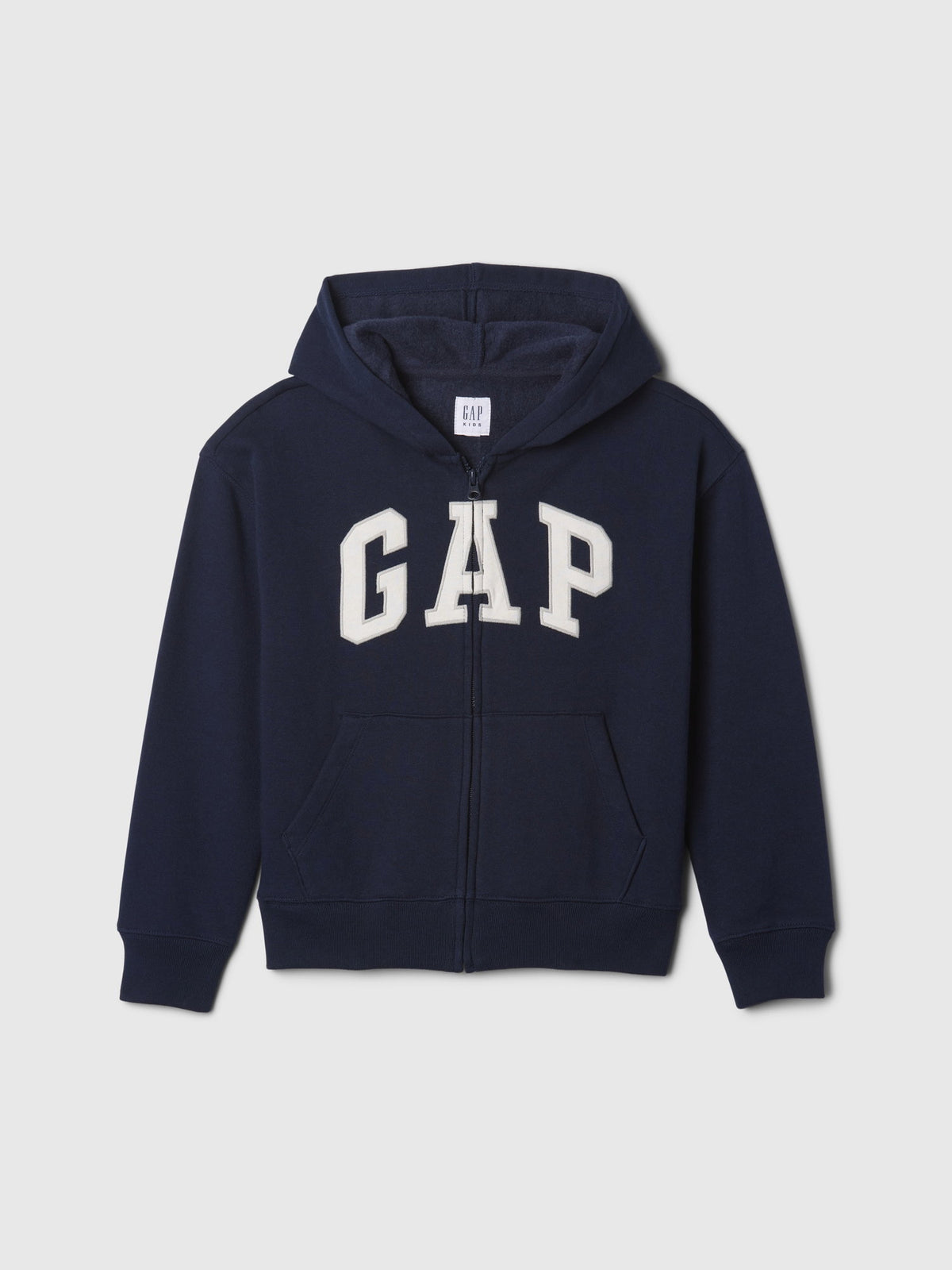 Lacivert Relaxed Gap Logo Fermuarlı Sweatshirt
