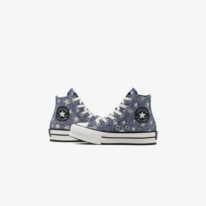 Converse Chuck Taylor All Star Eva Lift Çocuk Lacivert Platform Sneaker
