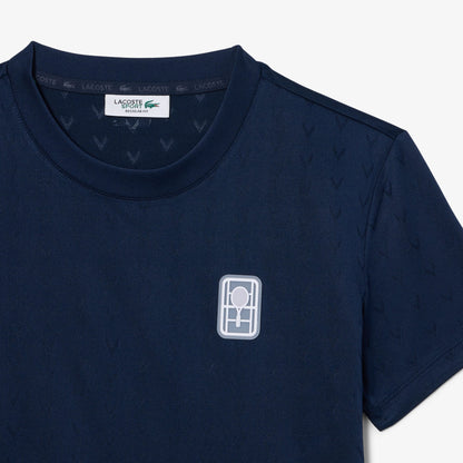 Lacoste Slim Fit Kadın Lacivert T-shirt