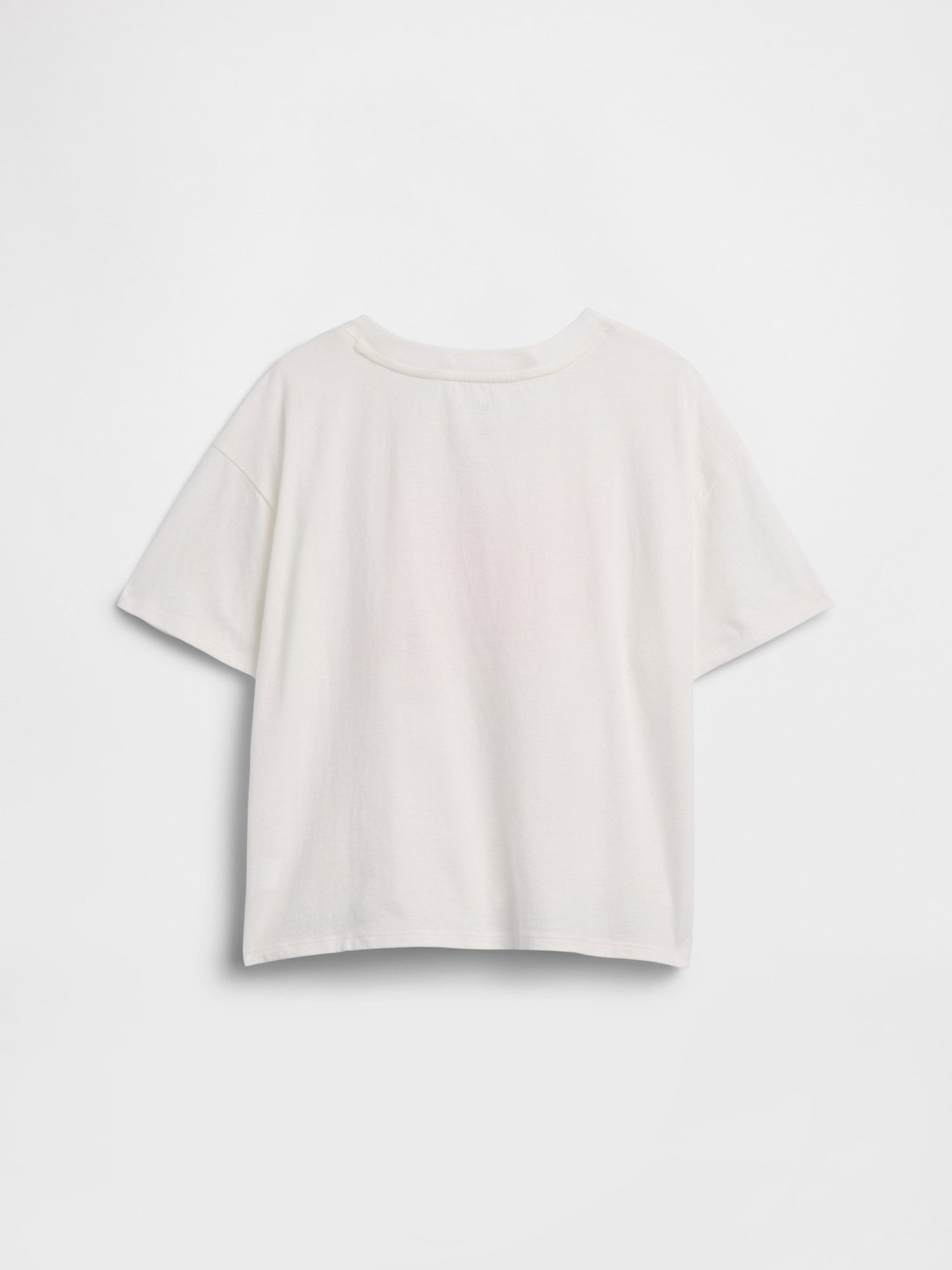 Beyaz Oversized Knot-tie Grafik Baskılı T-shirt