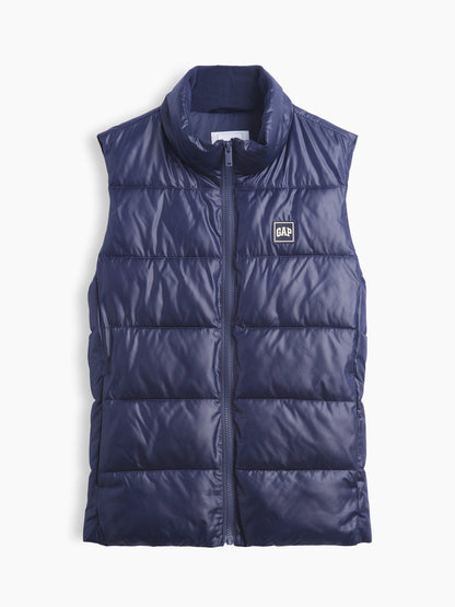 Lacivert Relaxed Puffer Şişme Yelek