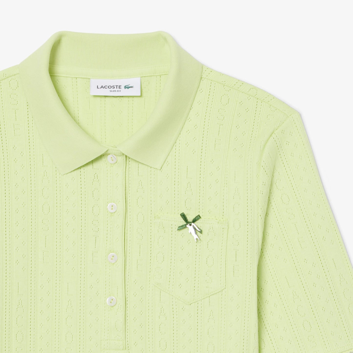 Lacoste Slim Fit Kadın Sarı Polo