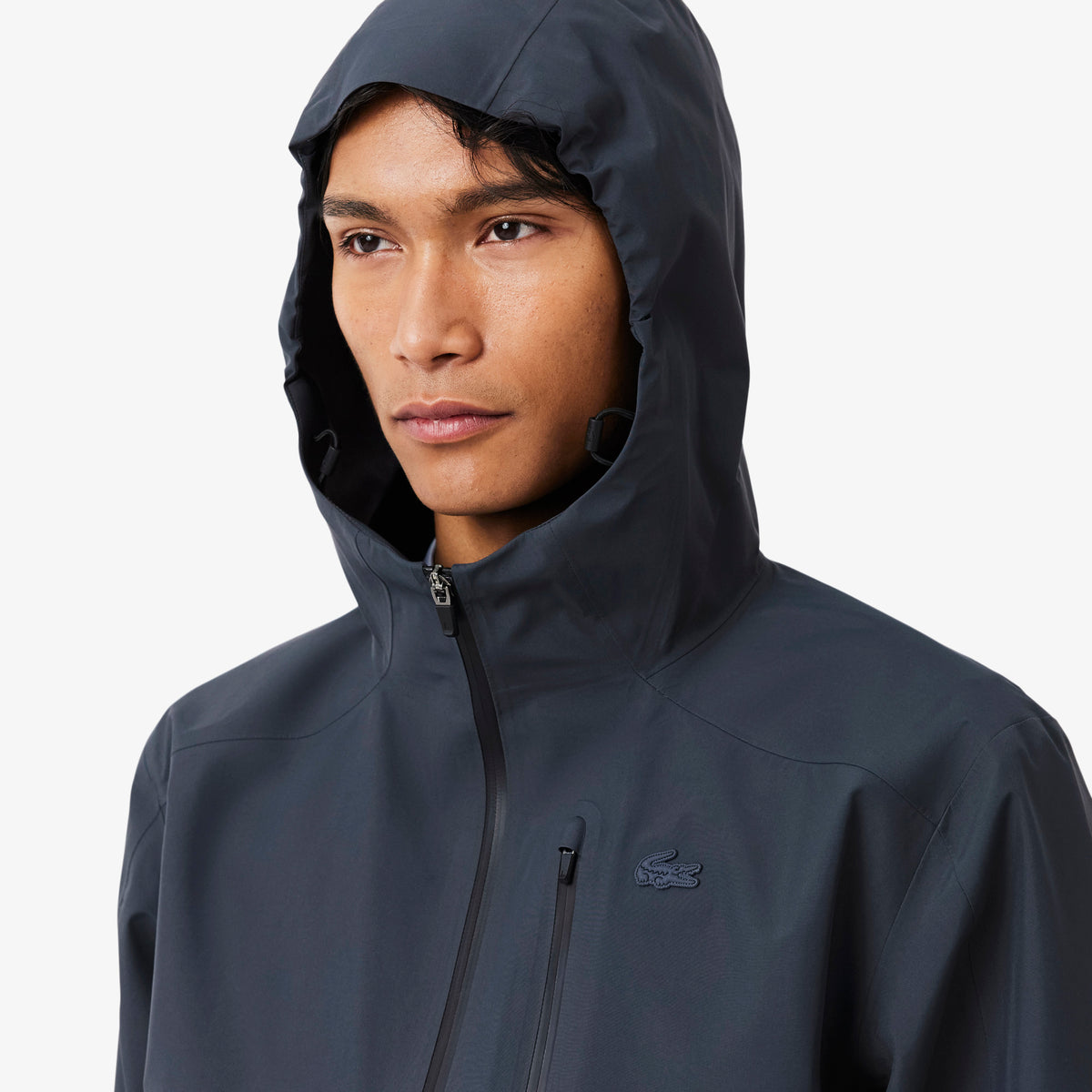 Lacoste Regular Fit Erkek Lacivert Yağmurluk