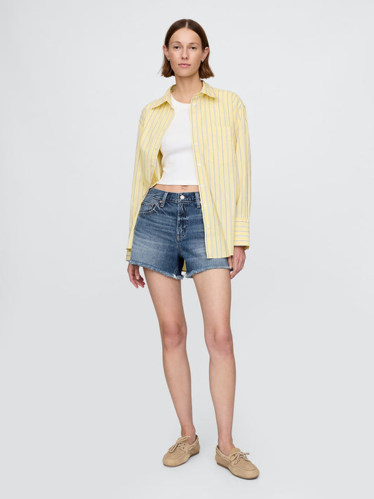 Mavi 4 Mid Rise Ultrasoft Relaxed Şort