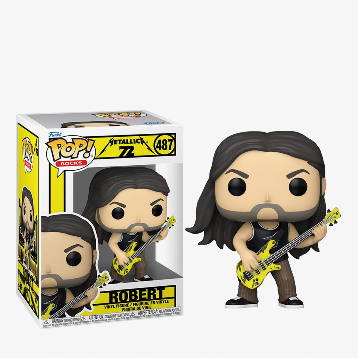 Funko Pop! Rocks: Metallica - Robert (72s) Unisex Renkli Figür