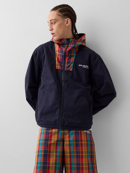 Çok Renkli Gap × Awake Ny Oversized Çift Taraflı Kanvas Ceket