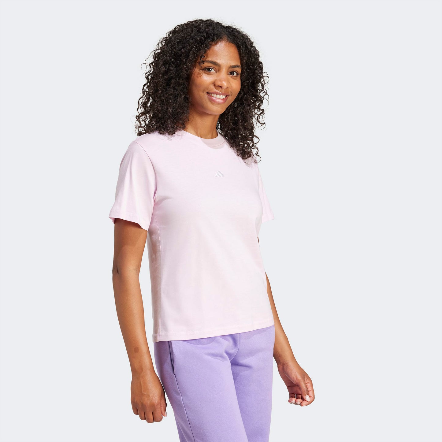 Adidas Essentials Small Logo Kadın Pembe T-shirt