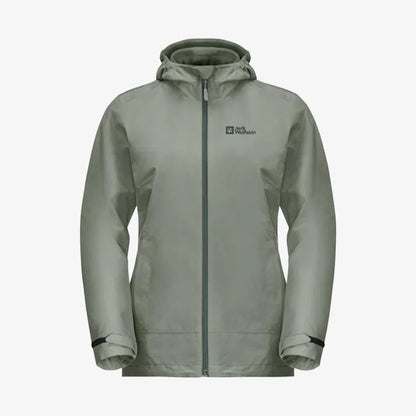 Jack Wolfskin Moonrise 3'ü 1 Arada Kadın Yeşil Outdoor Mont