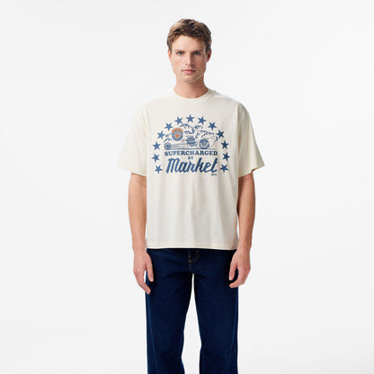 Market Supercharged Erkek Beyaz T-shirt