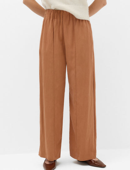 Lyocell Karışımlı Wide Leg Pantolon