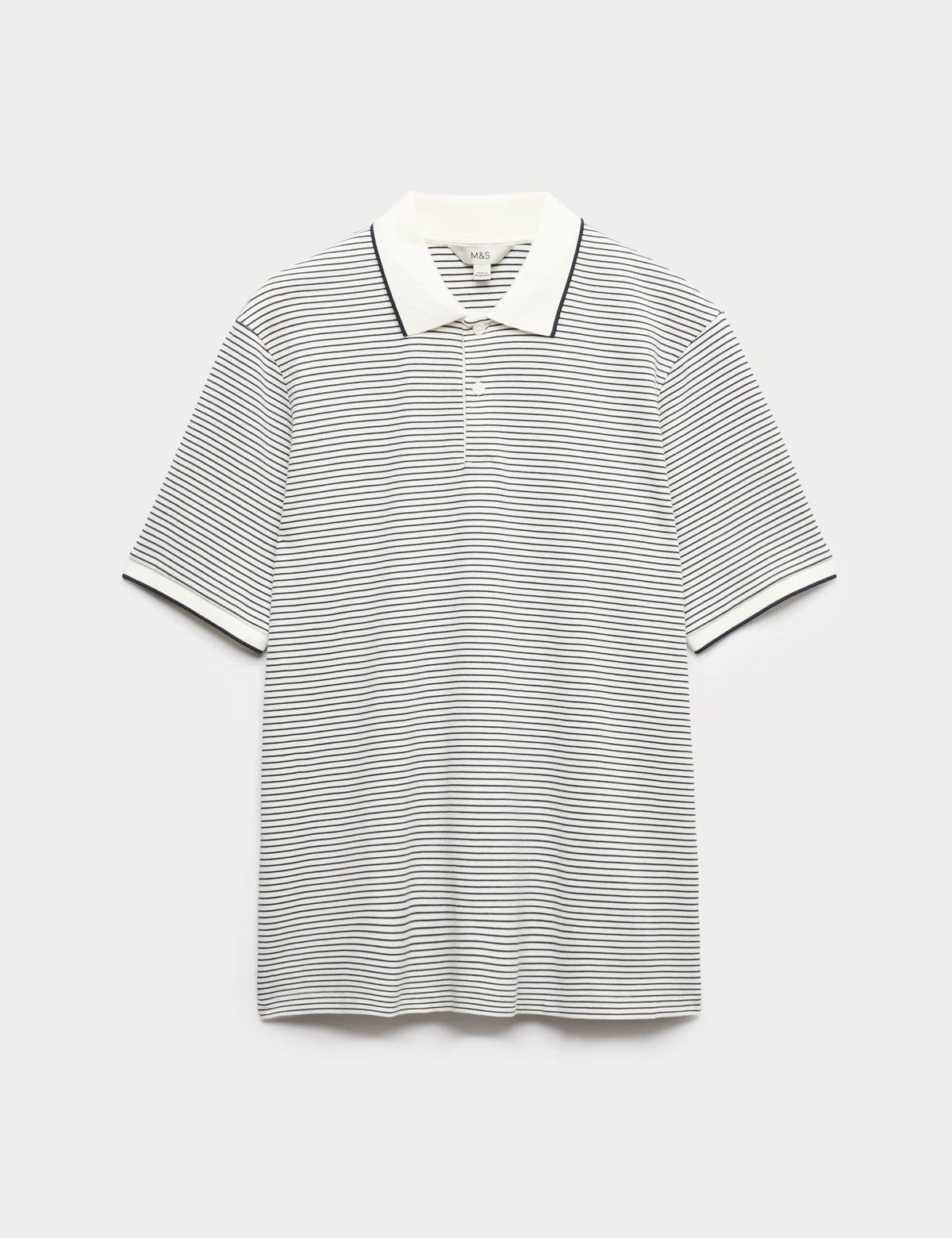 Çizgili Polo Yaka T-shirt