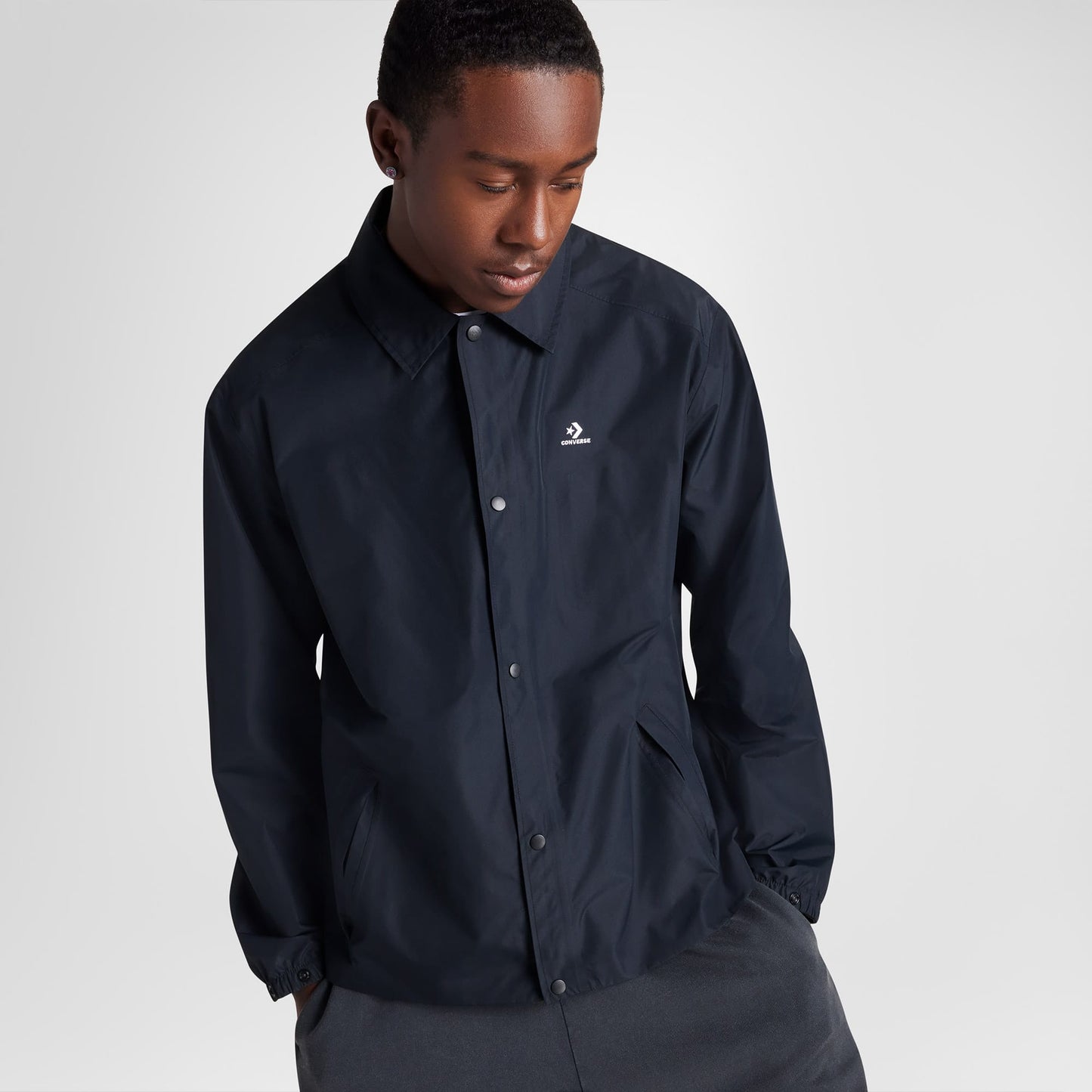Converse Andover Weatherproof Coaches Erkek Siyah Ceket