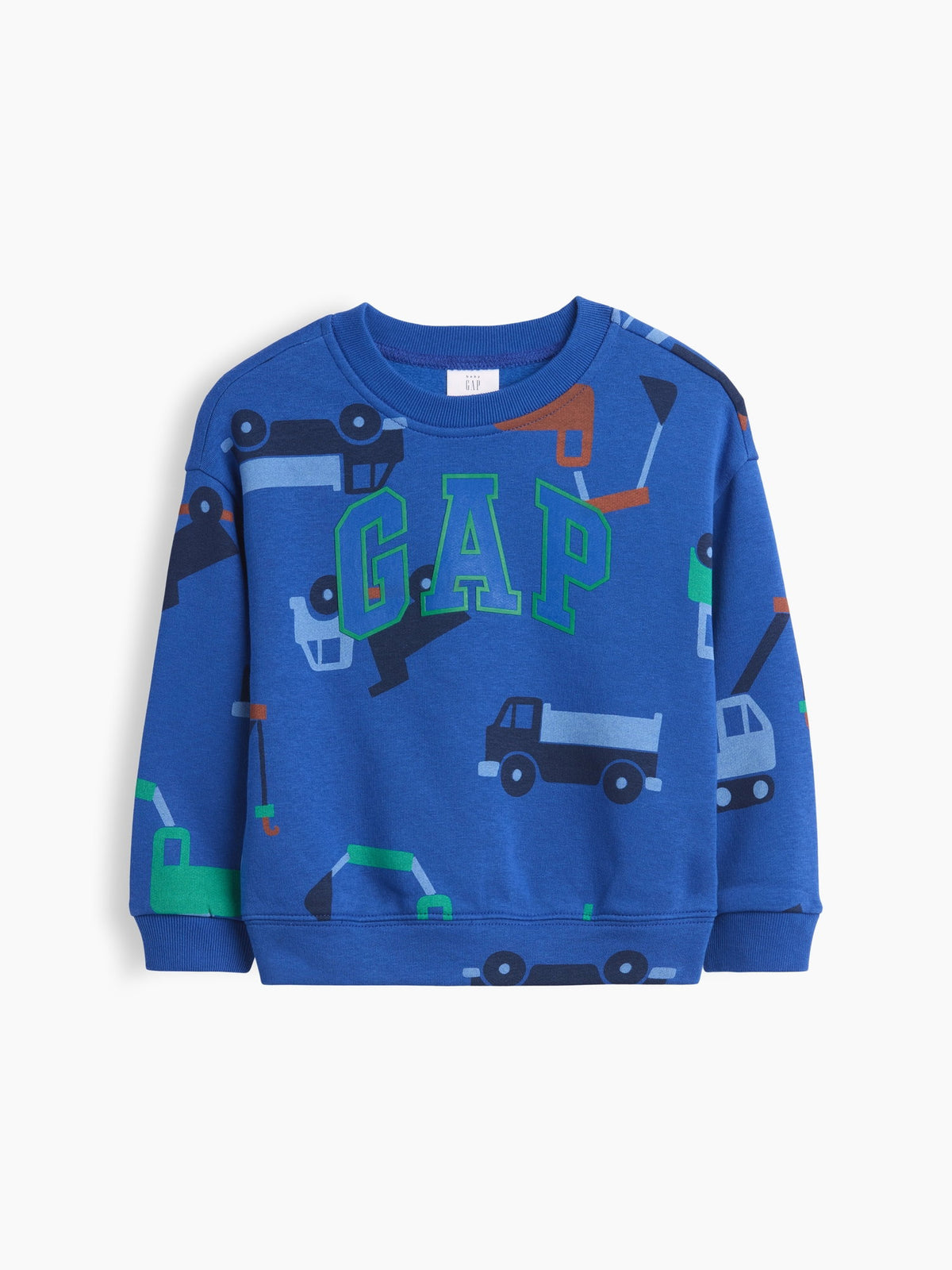 Mavi Relaxed Bisiklet Yaka Sweatshirt