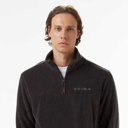 United4 Erkek Gri Half Zip Sweatshirt
