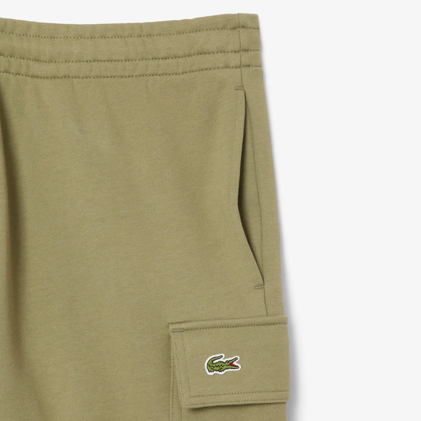 Lacoste Cotton Fleece Cargo Erkek Haki Şort