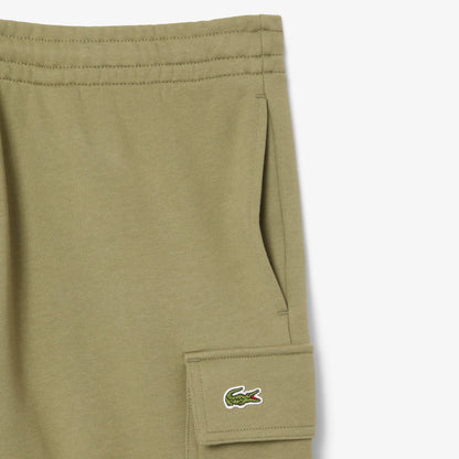 Lacoste Cotton Fleece Cargo Erkek Haki Şort