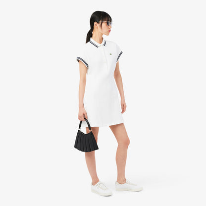 Lacoste Slim Fit Kadın Beyaz Polo