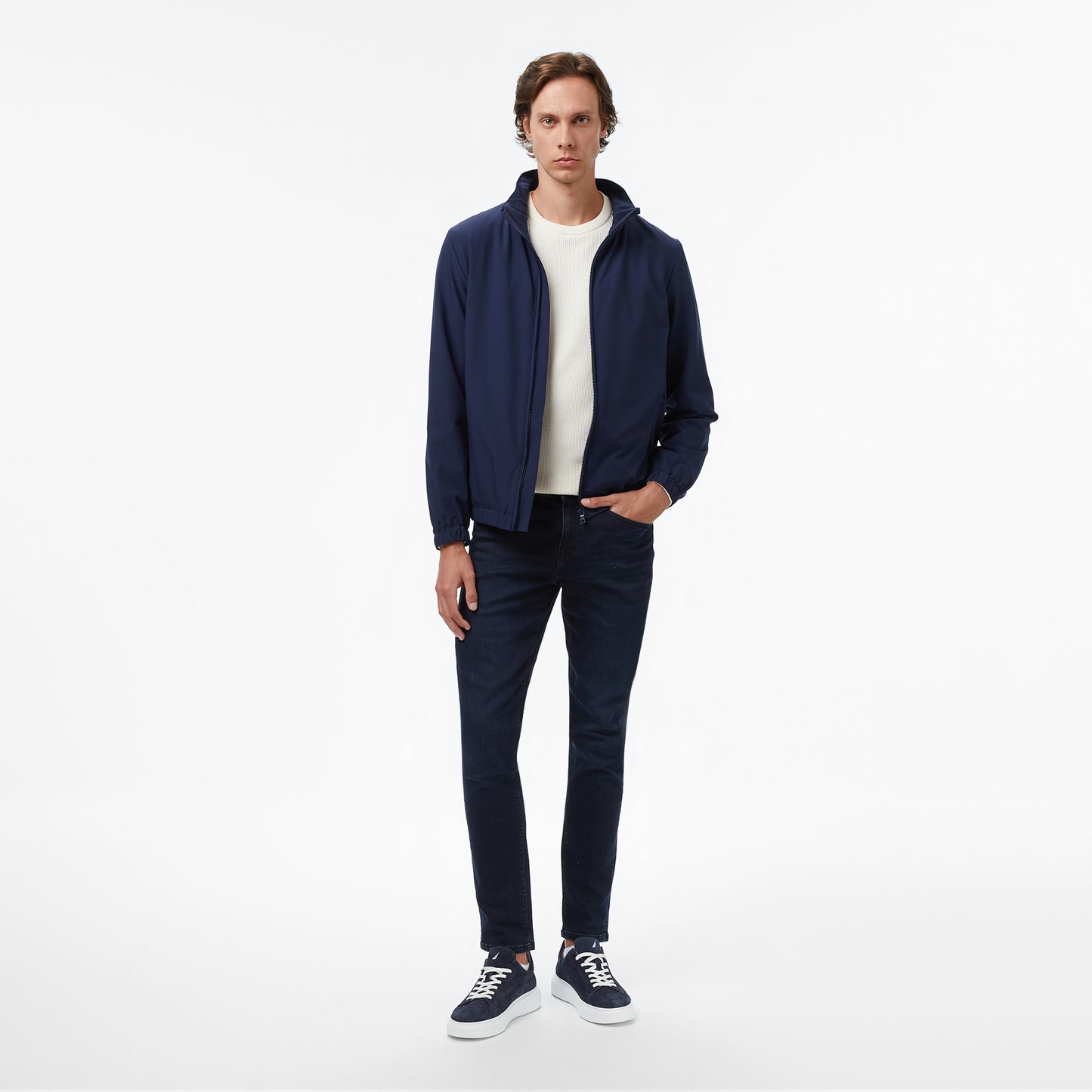 Nautica Erkek Lacivert Regular Fit Mont