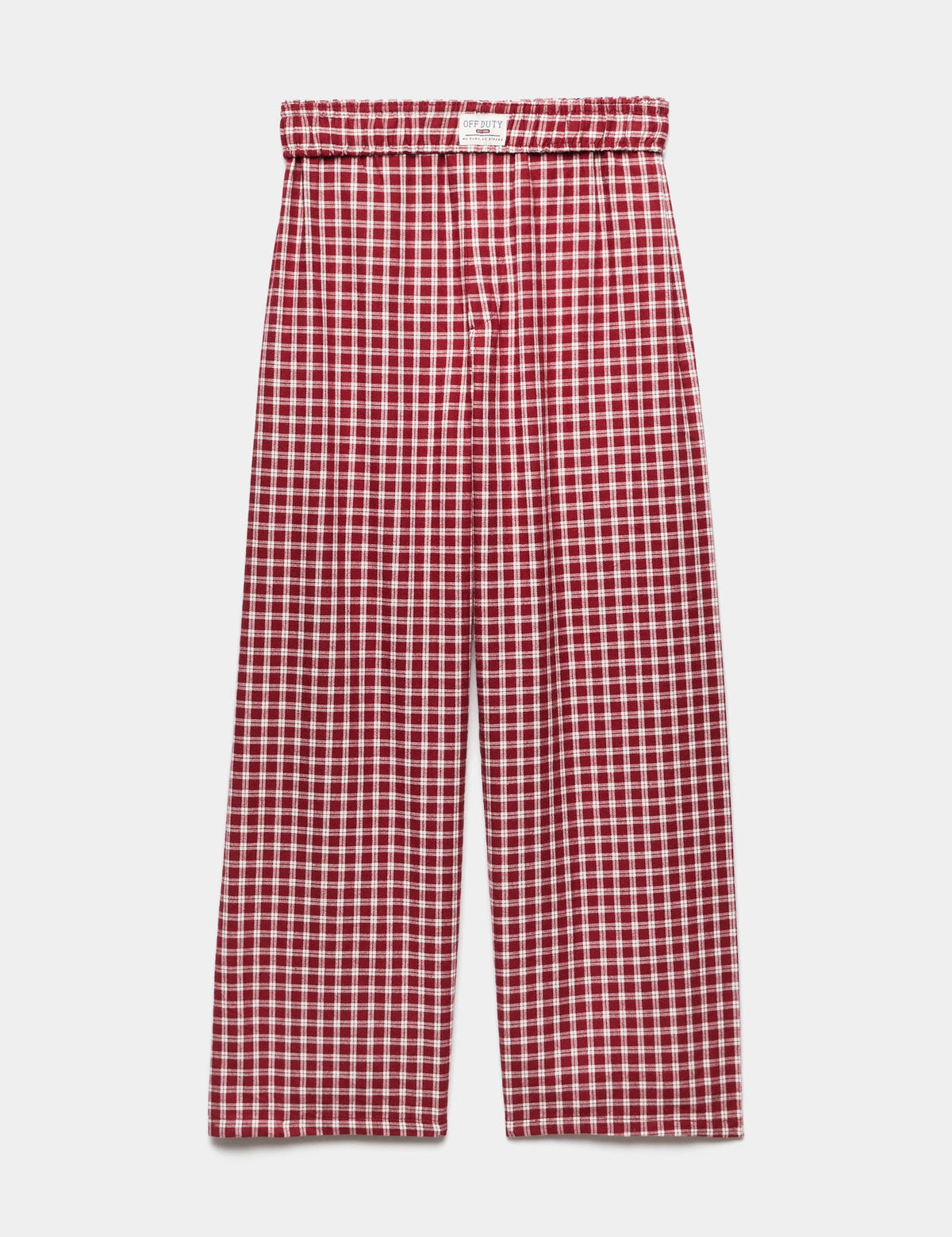 Saf Pamuklu Ekose Çocuk Pijama Altı