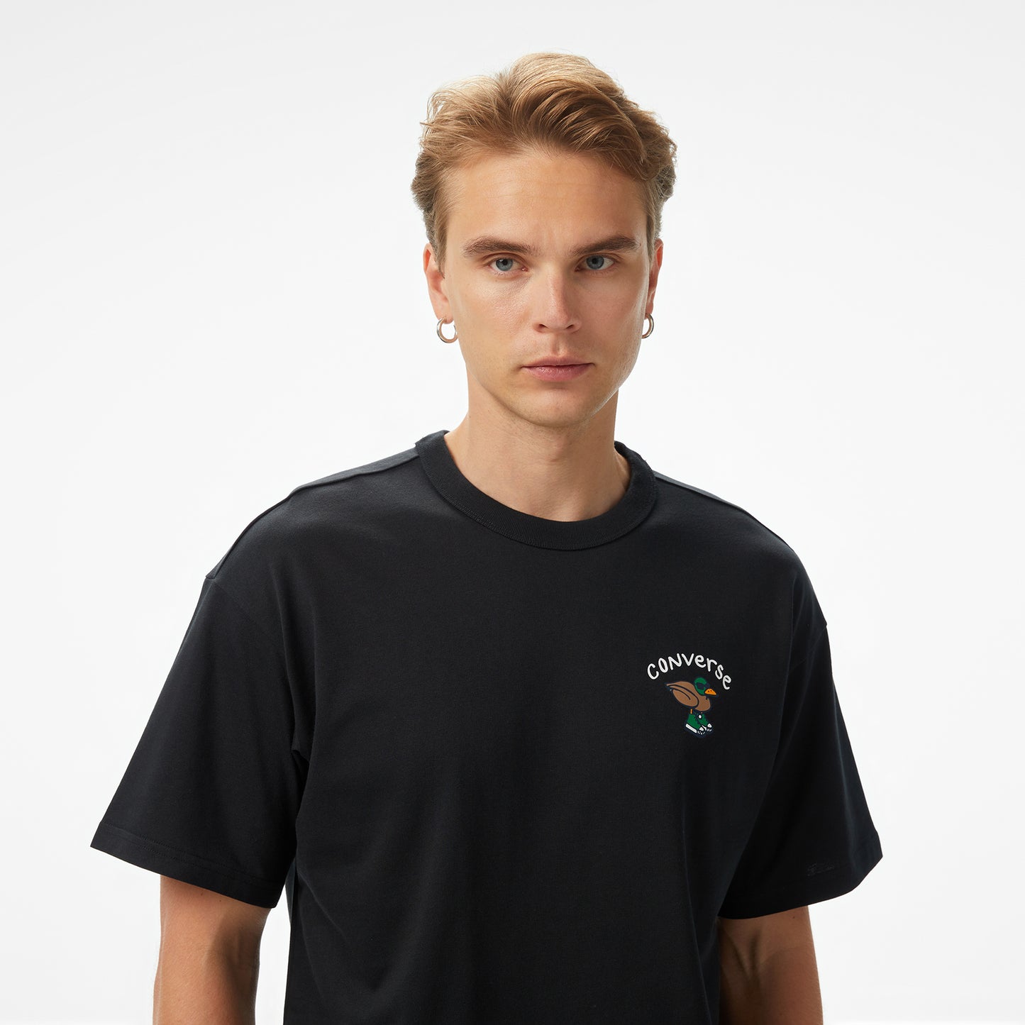 Converse Pool Side Star Chevron Erkek Siyah T-shirt